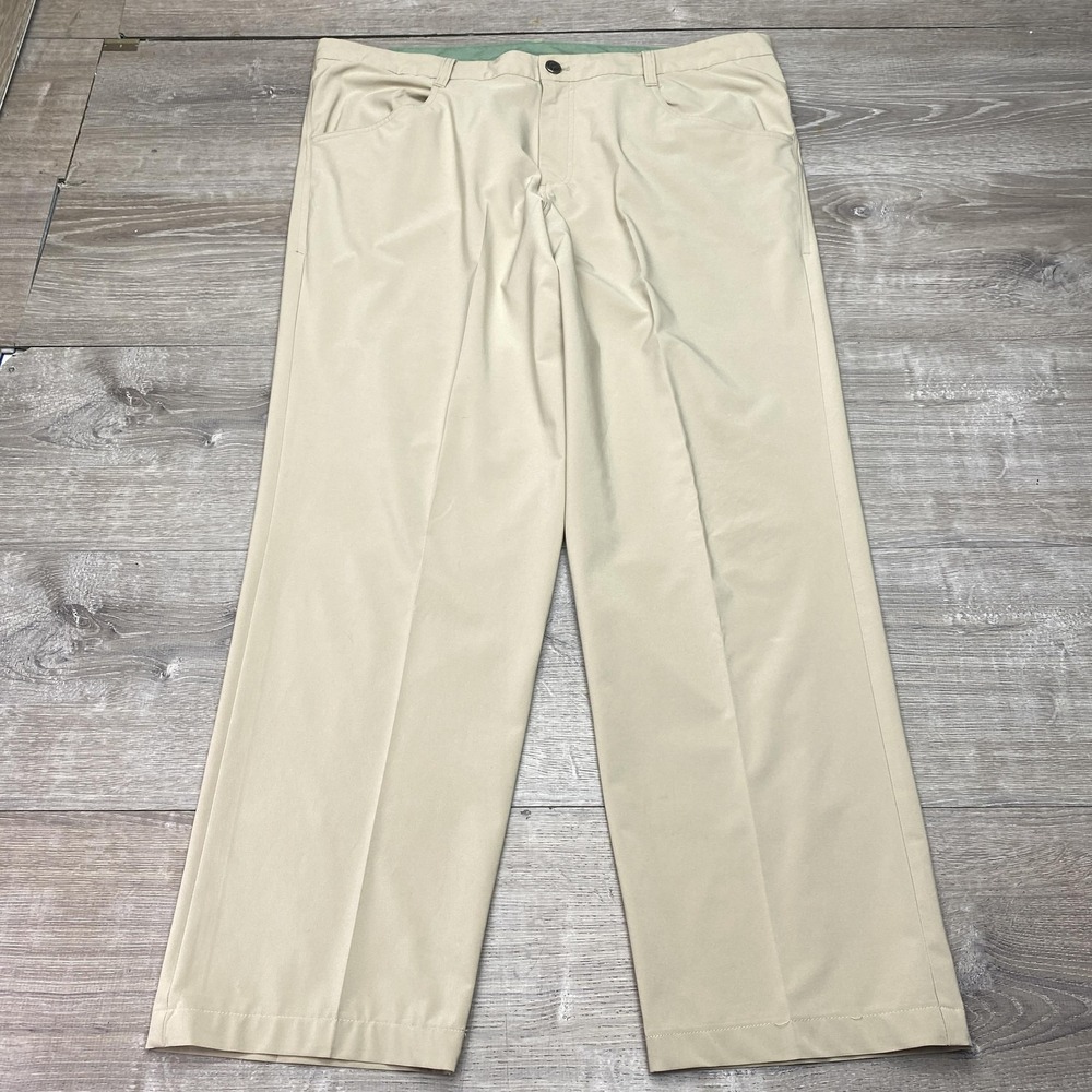 Free Fly Pants Mens 40x30 Beige Chino Straight Casual Golf Travel‎ Performance